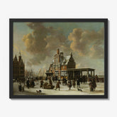 The Paalhuis and the Nieuwe Brug, Amsterdam, in the Winter by Jan Abrahamsz. Beerstraten - thumbnail_1_bf_66fe61b28213847b6f357bb4